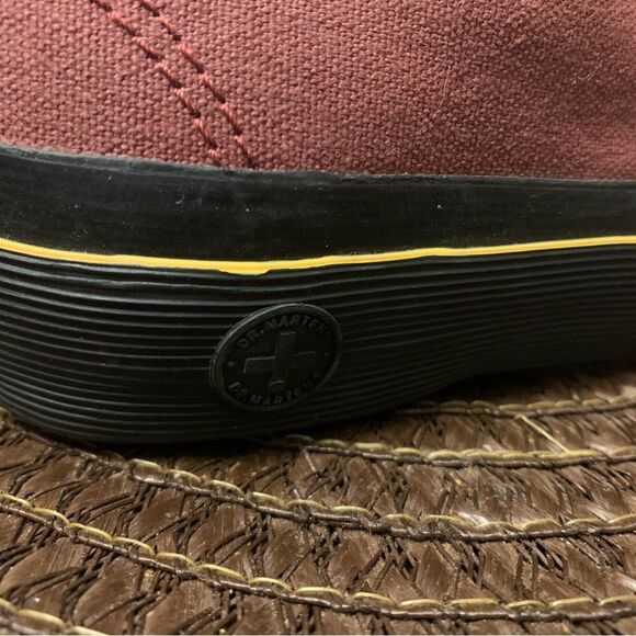 Dr Martens Jacy Cherry Red Canvas 4 Eyelid Women's 21967600 Size 7 EUC - Picture 6 of 9